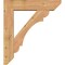 Ekena Millwork Olympic Slat Smooth Bracket w/ Offset Brace, Western Red Cedar, 7 1/2"W x 32"D x 36"H BKT0806X32X36OLY06SWR - alternate 2